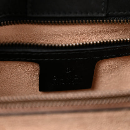 Calfskin Matelasse Small GG Marmont Tote Black