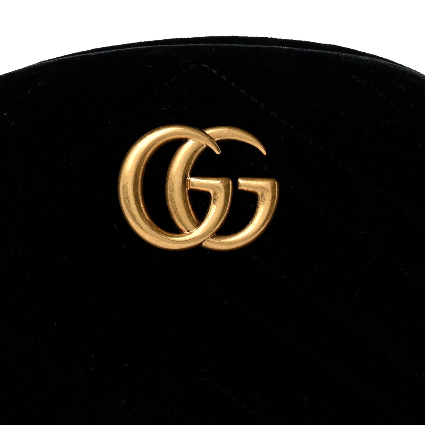Velvet Matelasse GG Marmont Belt Bag 75 30 Black