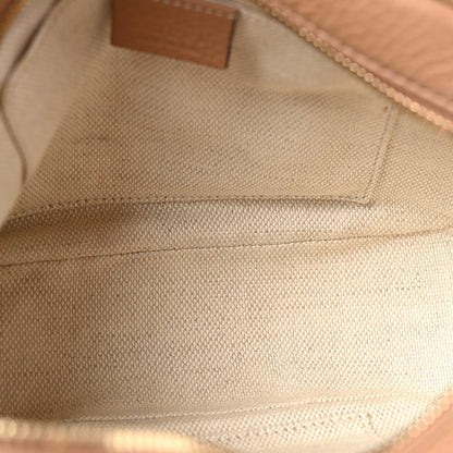 Pebbled Calfskin Small Soho Disco Bag Camelia