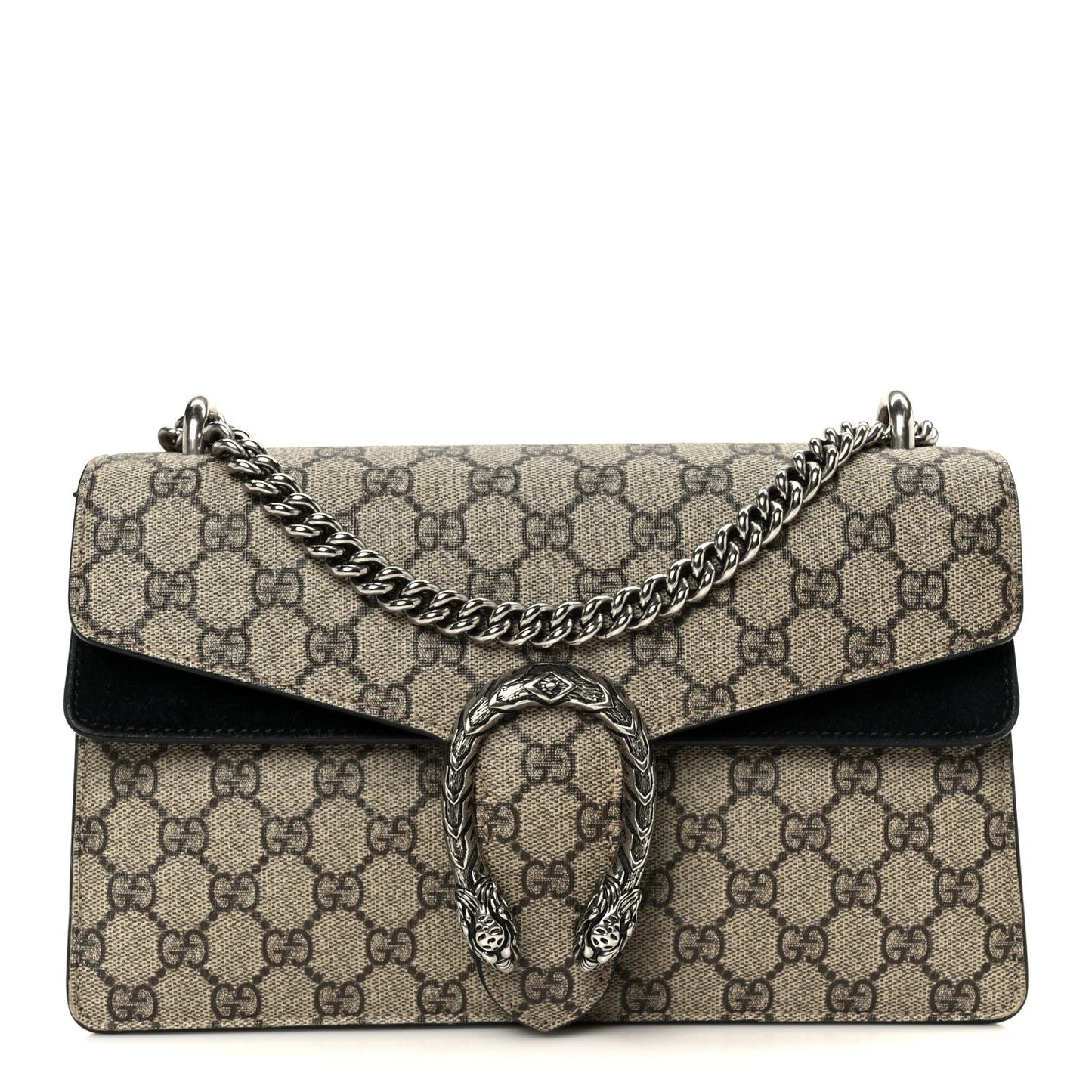 GG Supreme Monogram Small Dionysus Shoulder Bag Black