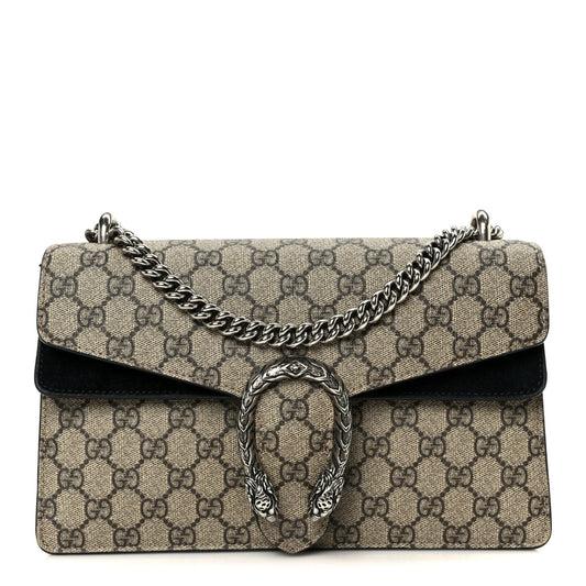 GG Supreme Monogram Small Dionysus Shoulder Bag Black