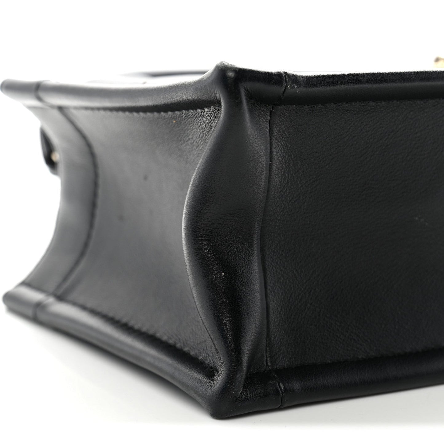Calfskin Macrocannage Mini Book Tote Black