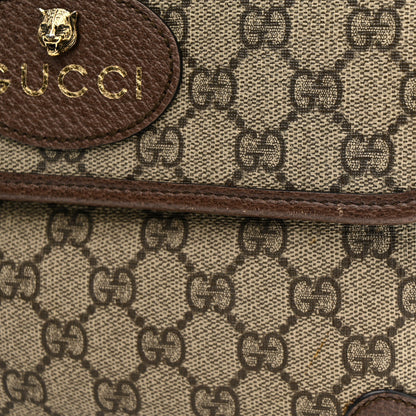 GG Supreme Monogram Neo Vintage Web Belt Bag Brown