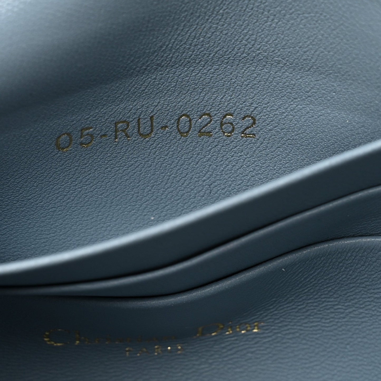 Lambskin Macrocannage Mini Dior Caro Bag Cloud Blue