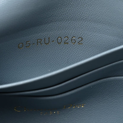 Lambskin Macrocannage Mini Dior Caro Bag Cloud Blue