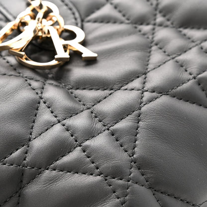 Calfskin Macrocannage Small Toujours  Black