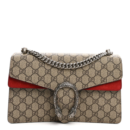 GG Supreme Monogram Small Dionysus Shoulder Bag Red