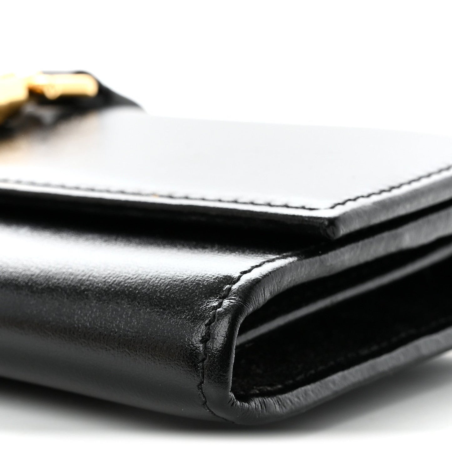 Calfskin Jackie 1961 Chain Wallet Black Black