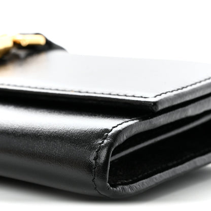 Calfskin Jackie 1961 Chain Wallet Black Black