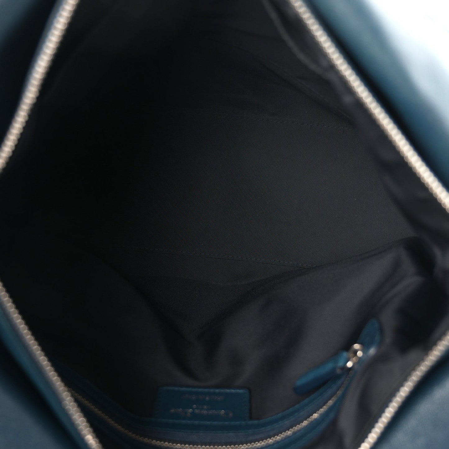 Lambskin Cannage Granville Polochon Blue
