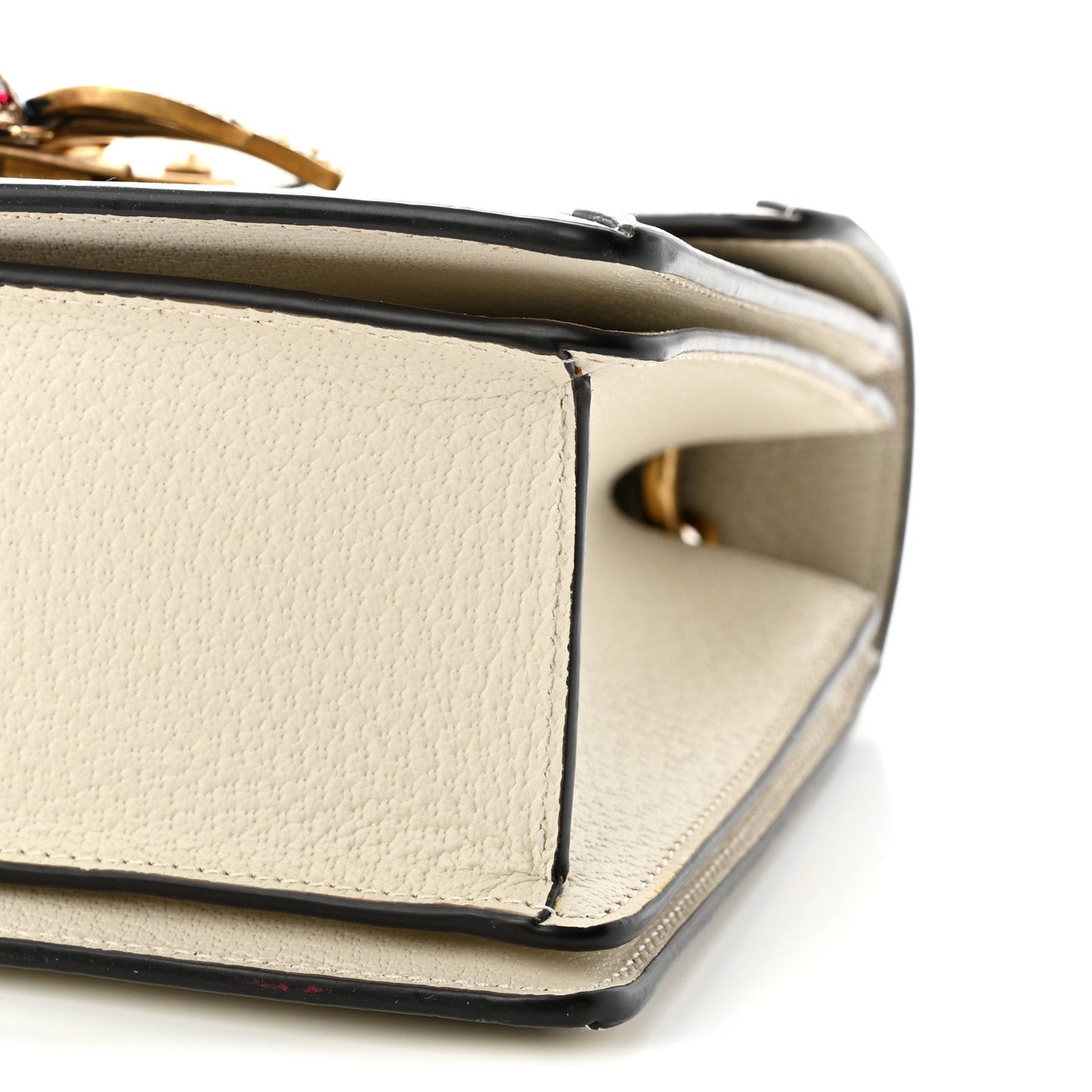 GG Supreme Monogram Small Queen Margaret Top Handle Bag White