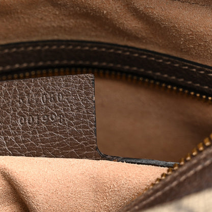 GG Supreme Monogram Web Small Ophidia Shoulder Bag Brown