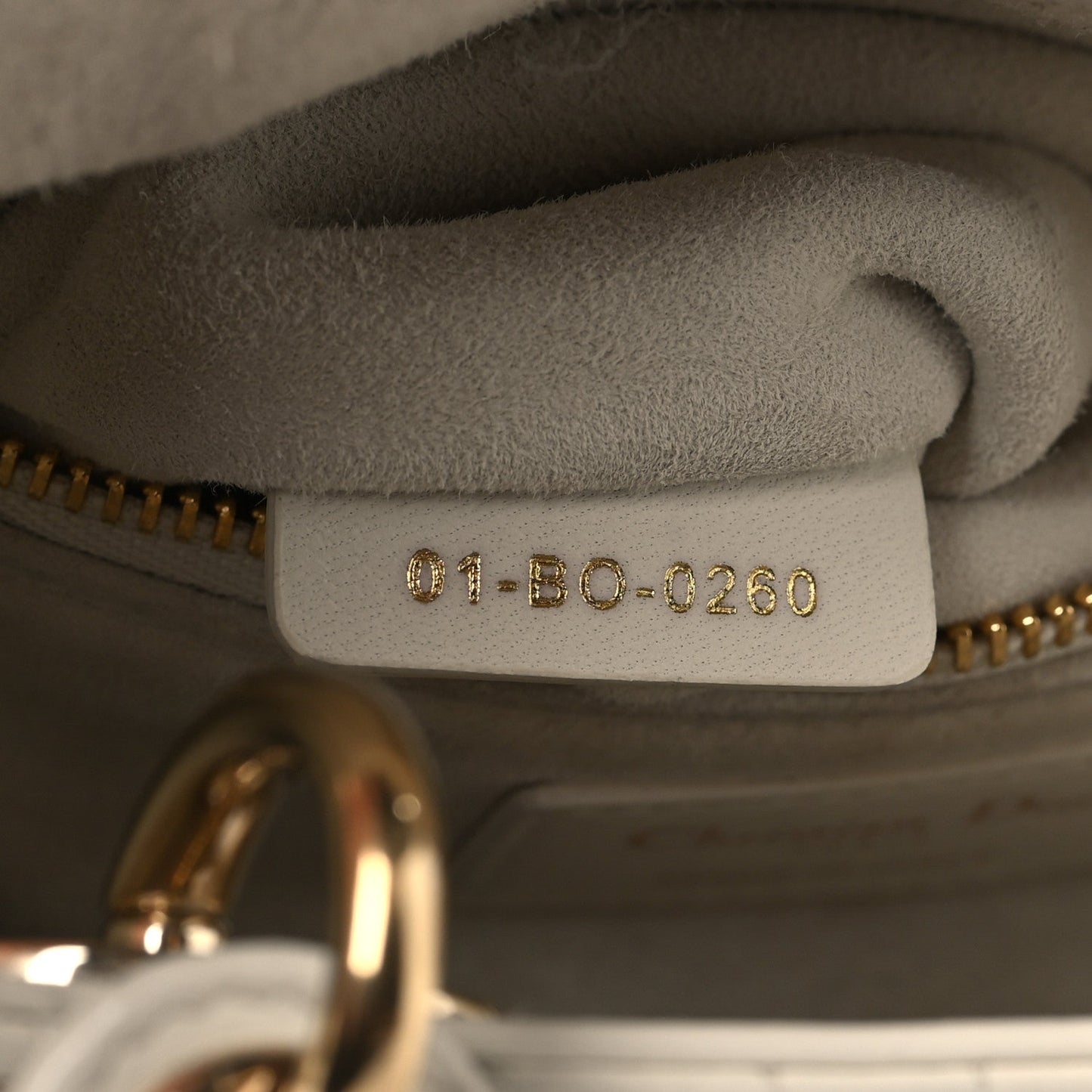 Lambskin Cannage Small My ABCDior Lady Dior Latte