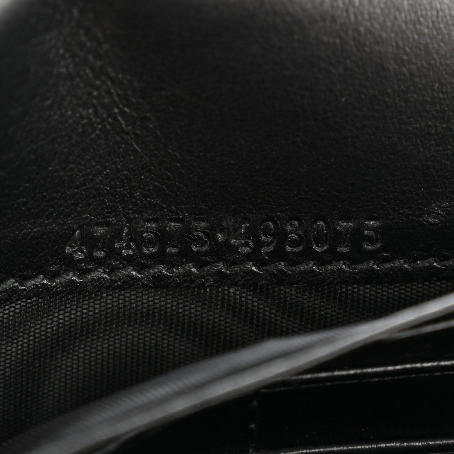 Calfskin Matelasse GG Marmont Chain Wallet Black