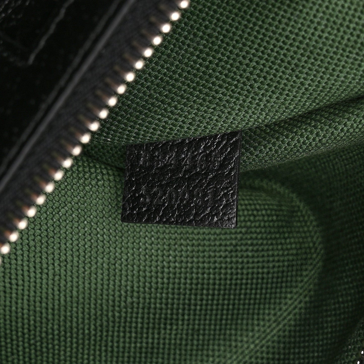 Textured Dollar Calfskin Web Medium Ophidia Tote Bag  Black
