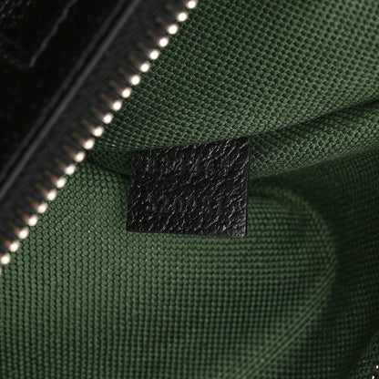 Textured Dollar Calfskin Web Medium Ophidia Tote Bag  Black