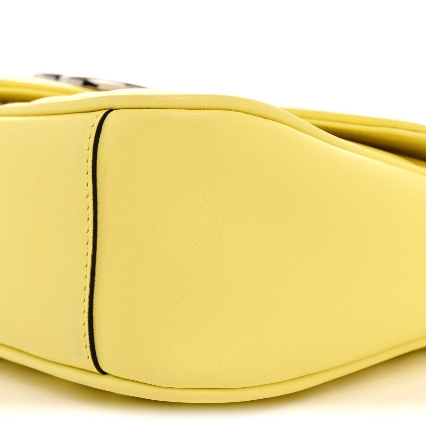 Calfskin Matelasse Small GG Marmont Shoulder Bag Banana