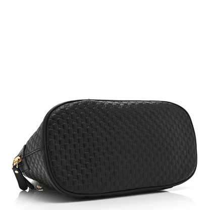 Microguccissima Medium Dome Bag Black