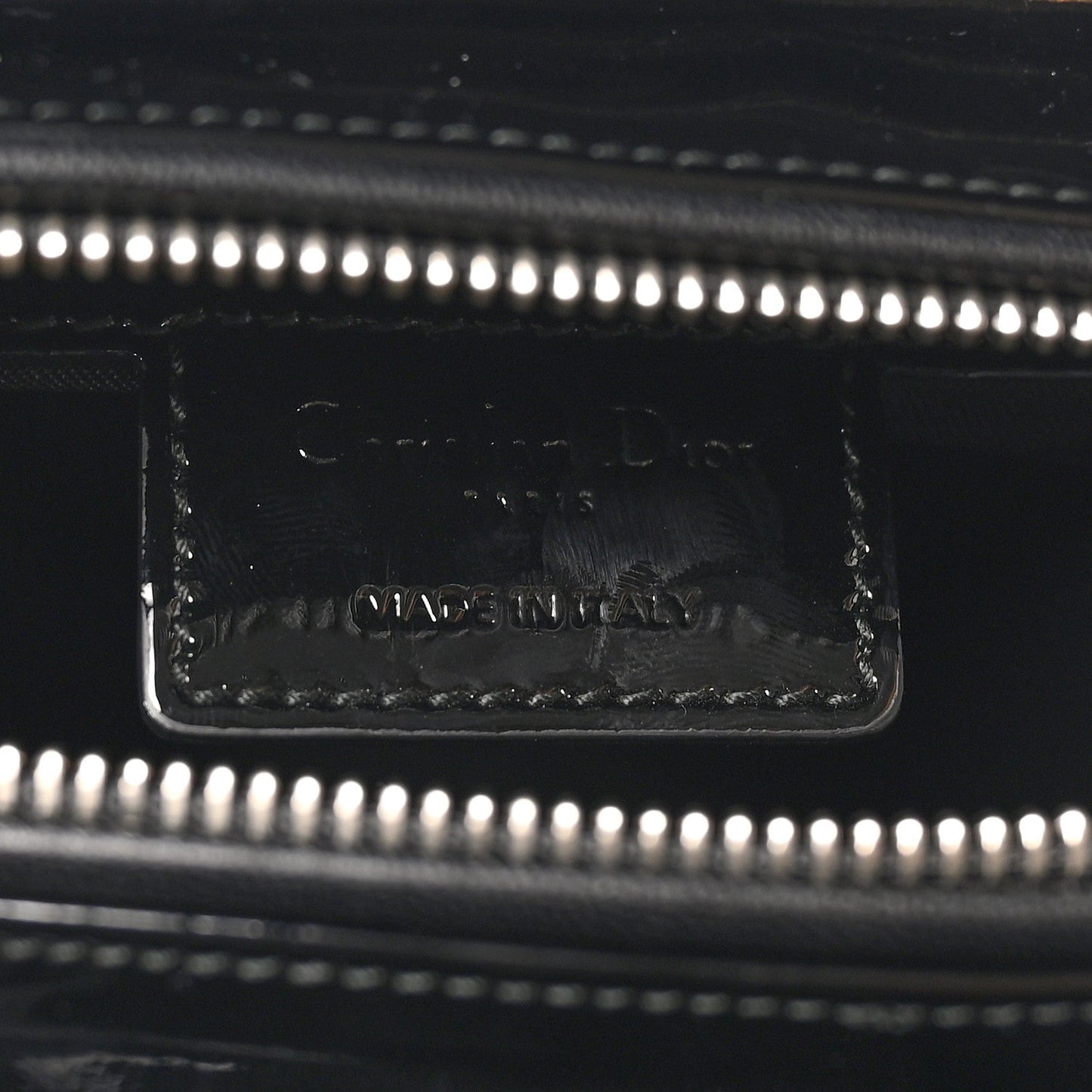 Patent Cannage Medium Lady Dior Black