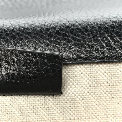 Pebbled Calfskin Small Dionysus Shoulder Bag Black