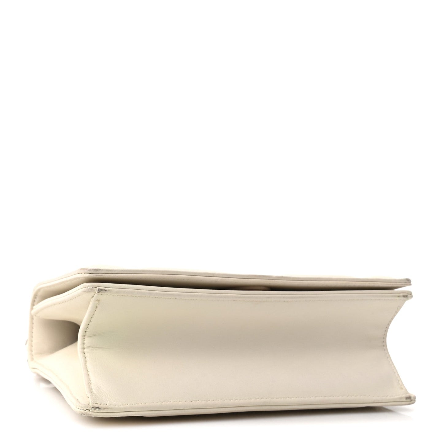 Ultra Matte Calfskin Small Diorama Flap Bag White