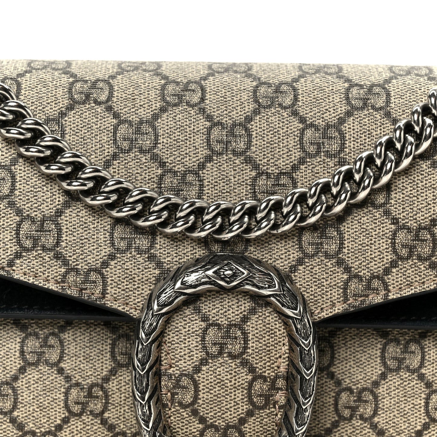 GG Supreme Monogram Small Dionysus Shoulder Bag Black