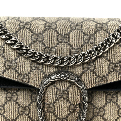 GG Supreme Monogram Small Dionysus Shoulder Bag Black