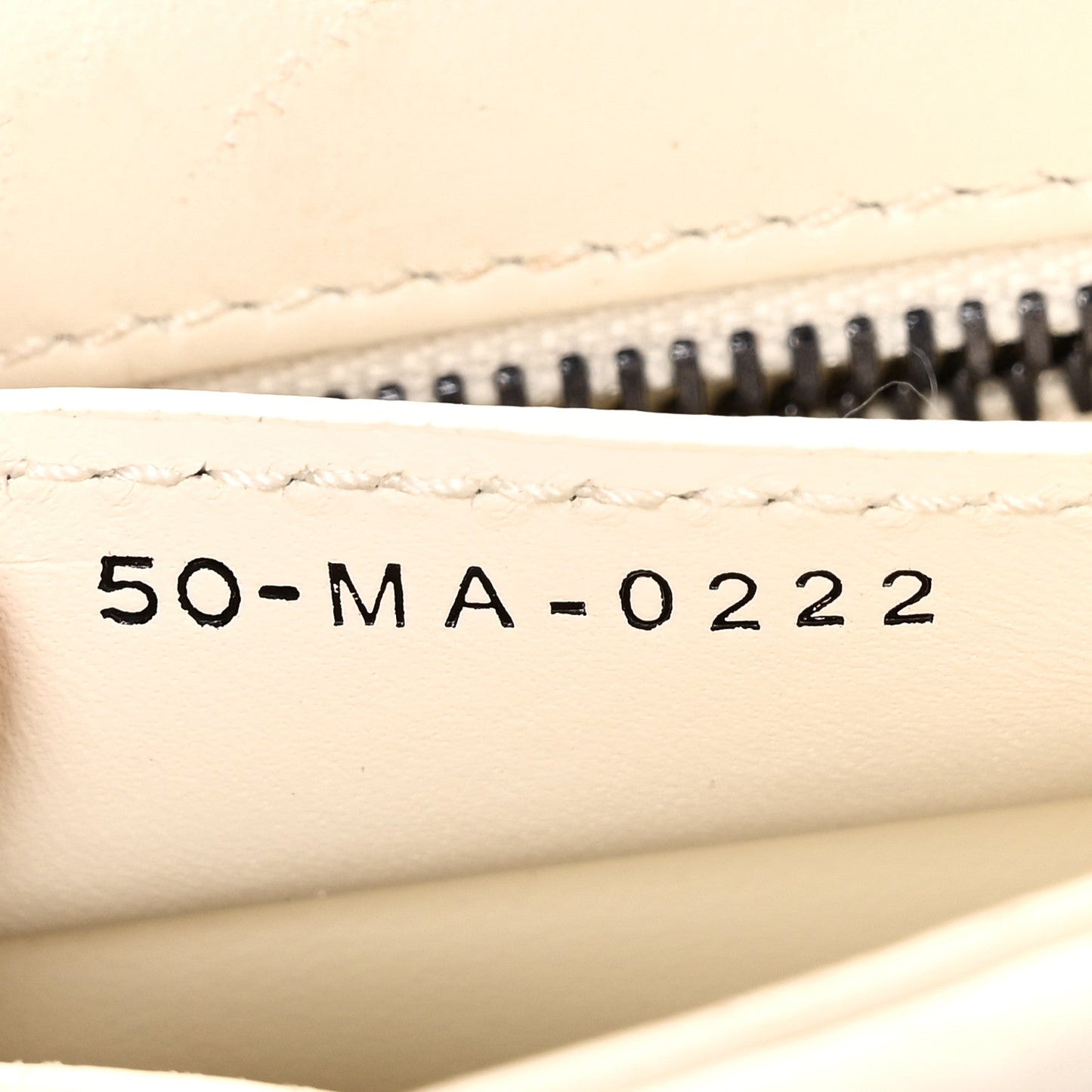 Lambskin Macrocannage Small Dior Caro Bag Ivory