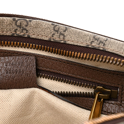 Soft GG Supreme Monogram Medium Ophidia Belt Bag Dark Brown