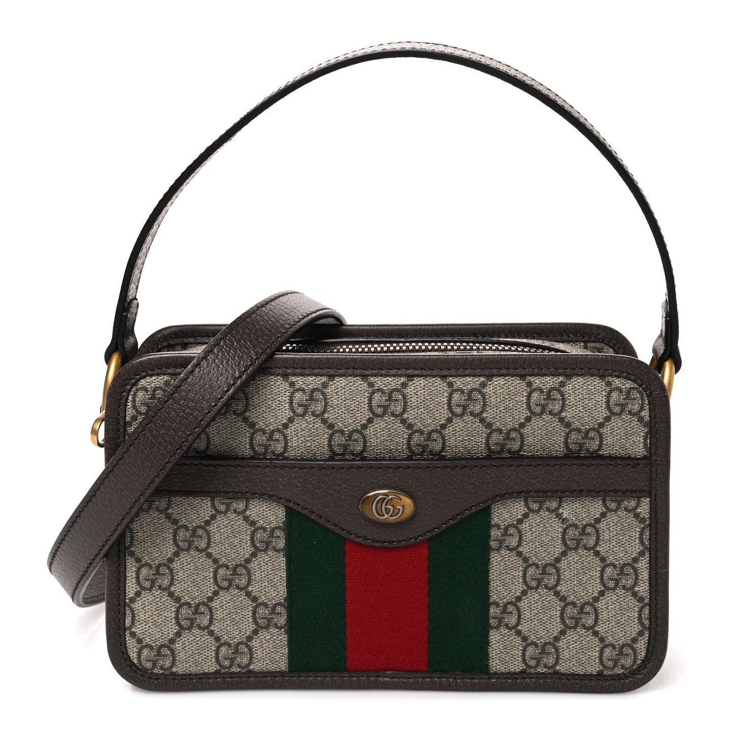 GG Supreme Monogram Web Ophidia Crossbody Bag Beige New Acero