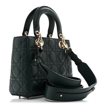 Lambskin Cannage Small My ABCDior Lady Dior Dark Green
