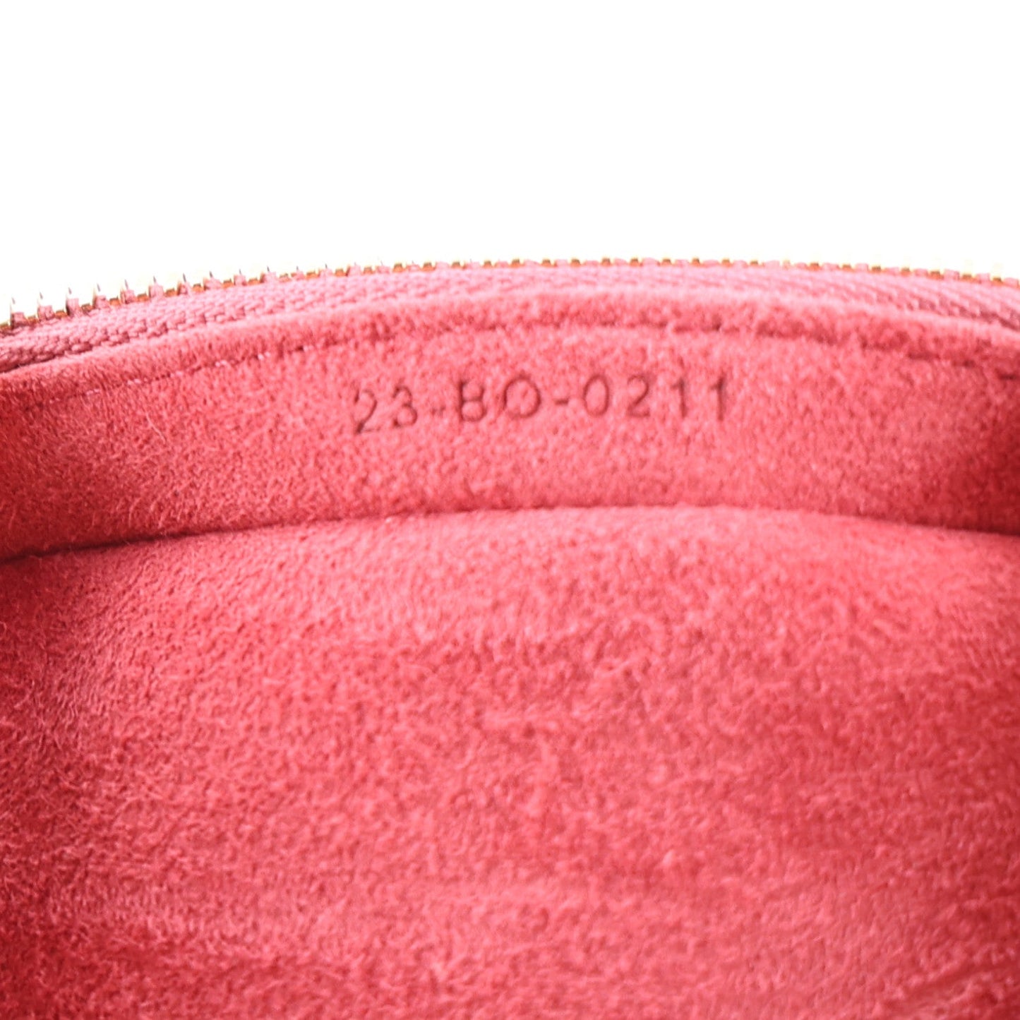Lambskin Cannage Micro Vanity Case Strawberry Pink