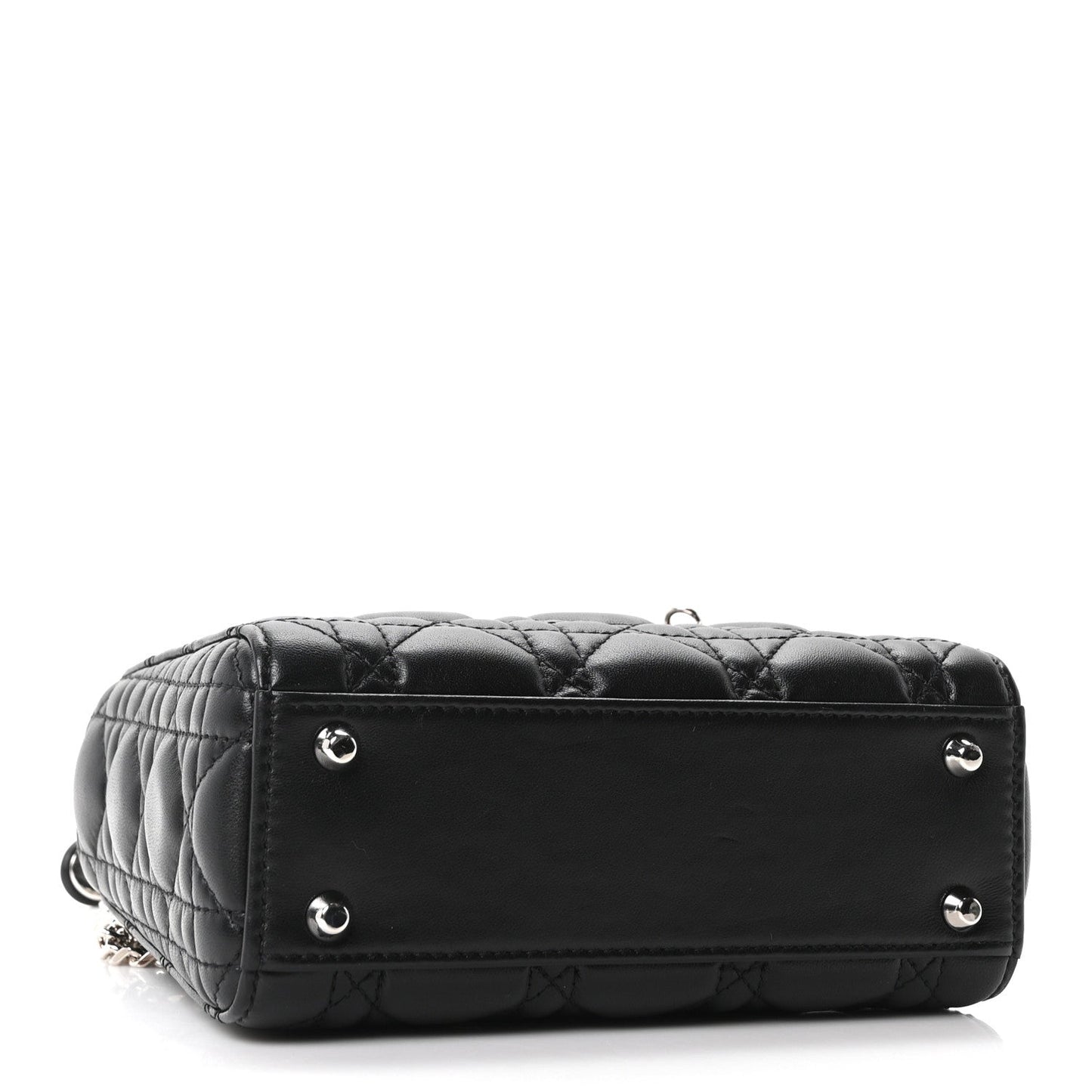 Lambskin Cannage Mini Lady Dior Black