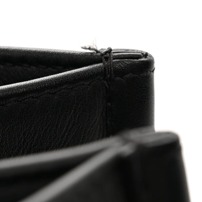 Calfskin Embossed Medium Book Tote Black