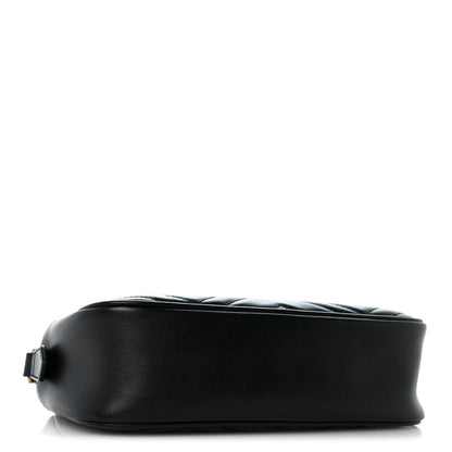 Calfskin Matelasse Small GG Marmont Chain Shoulder Bag Black