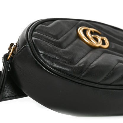 Calfskin Matelasse GG Marmont Belt Bag 95 38 Black