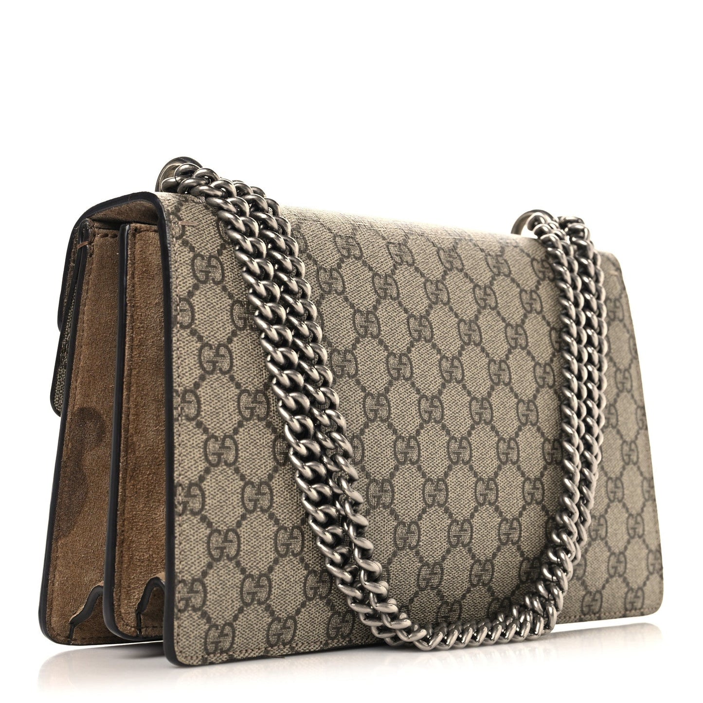 GG Supreme Monogram Small Dionysus Shoulder Bag Taupe