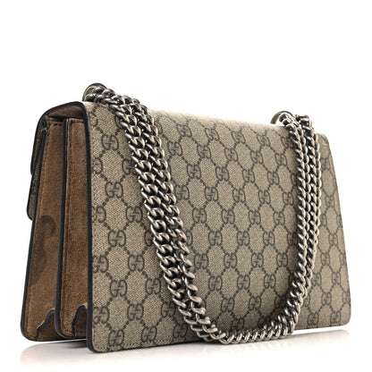 GG Supreme Monogram Small Dionysus Shoulder Bag Taupe