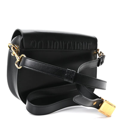 Box Calfskin Medium Bobby Flap Black