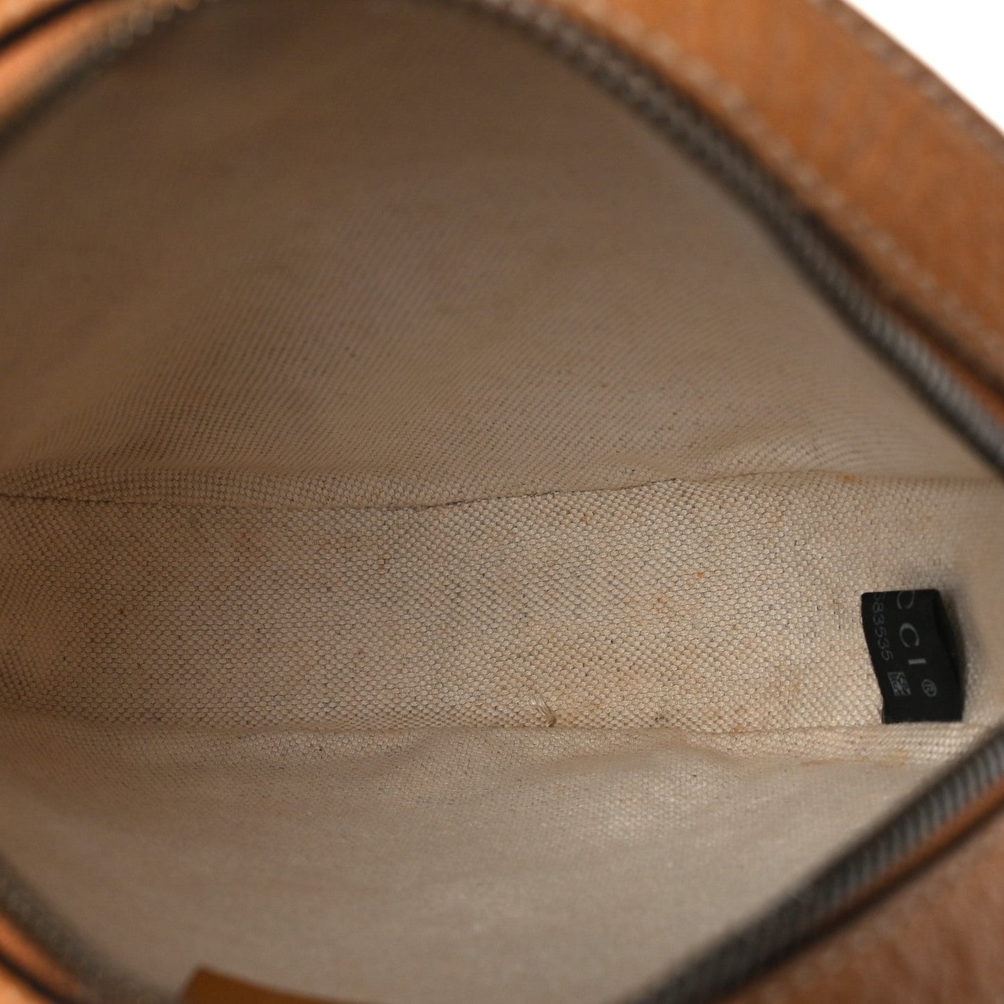 X DISNEY Mini Vintage GG Supreme Monogram Mickey Mouse Round Shoulder Bag Beige Vintage Sun Oil
