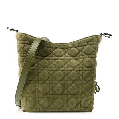 Suede Cannage Toujours Hobo Army Green