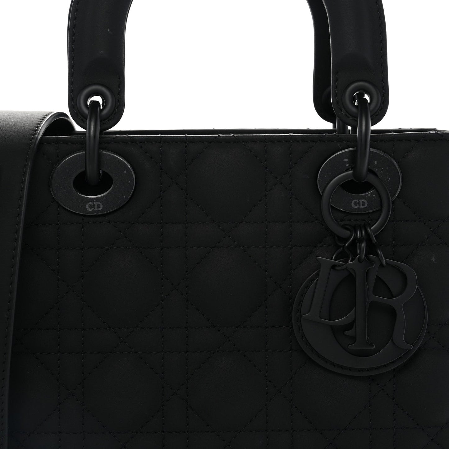 Ultra Matte Calfskin Cannage Small My ABCDior Lady Dior Black