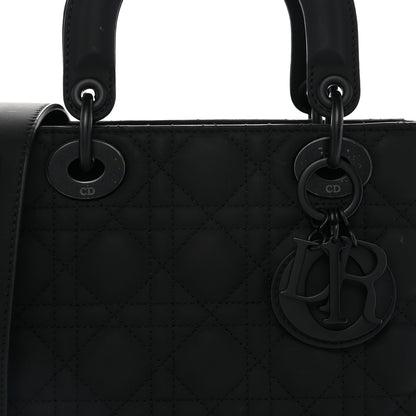 Ultra Matte Calfskin Cannage Small My ABCDior Lady Dior Black