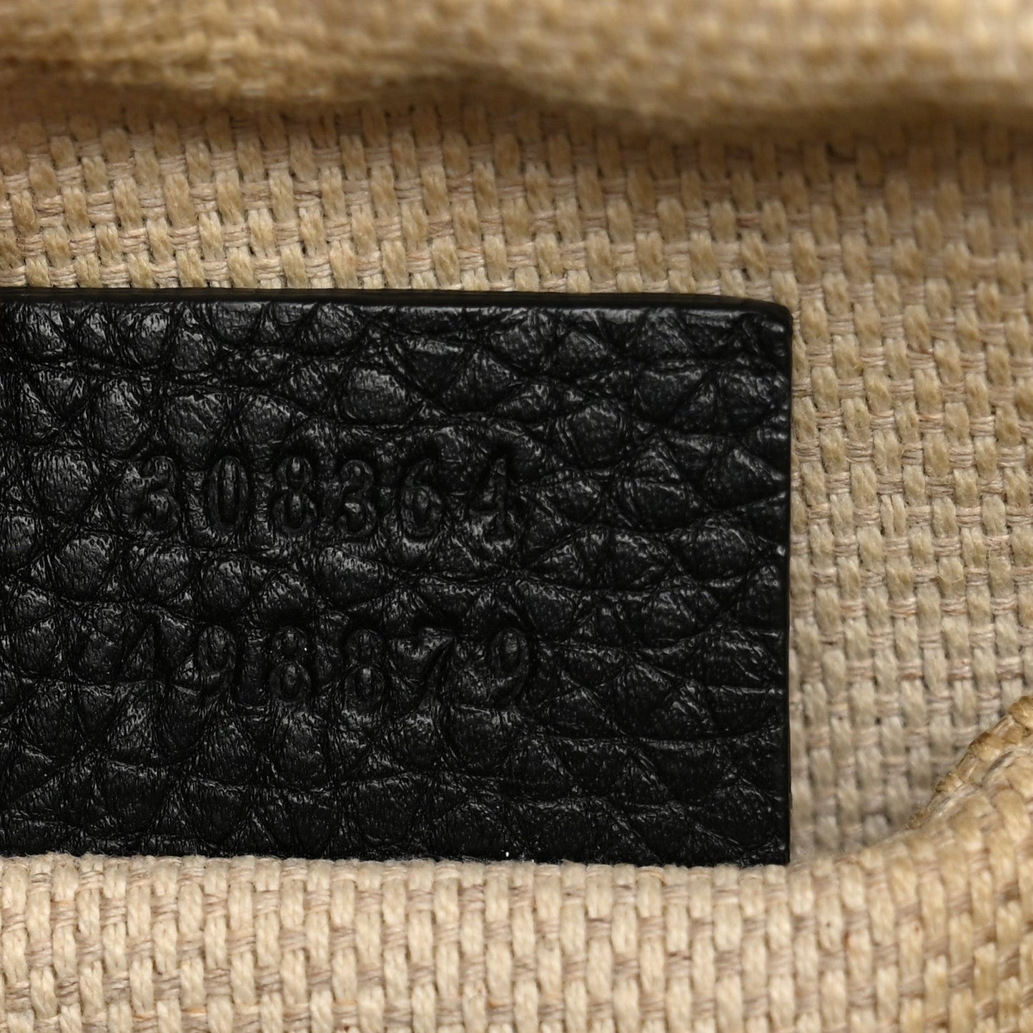 Pebbled Calfskin Small Soho Disco Bag Black