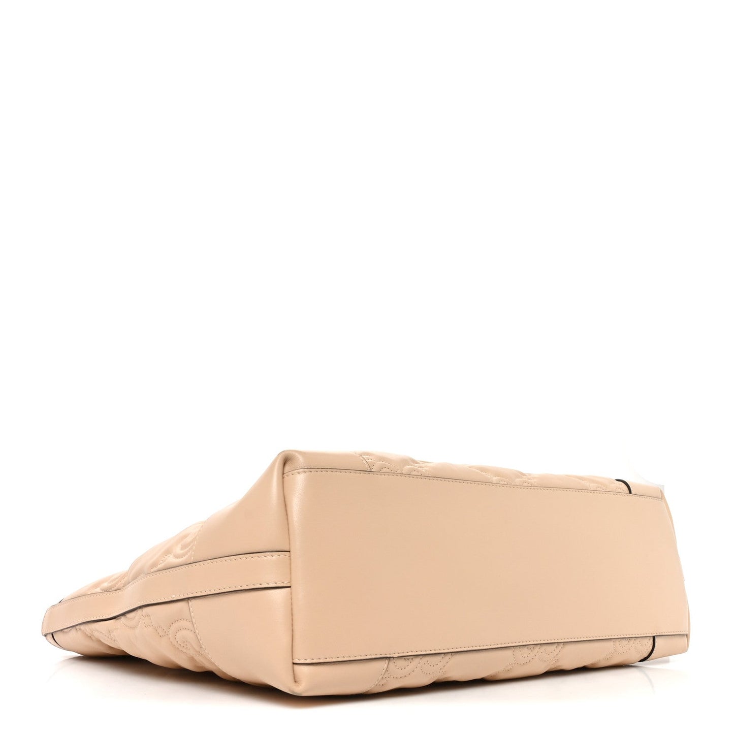 Calfskin GG Matelasse Medium Ophidia Shopping Tote Beige