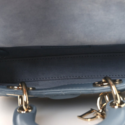 Lambskin Cannage Micro Lady D-Joy Cloud Blue