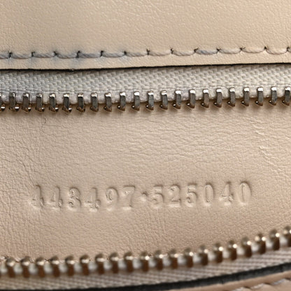 Calfskin Crystal Matelasse Aria Small GG Marmont Shoulder Bag Mystic White Multicolor