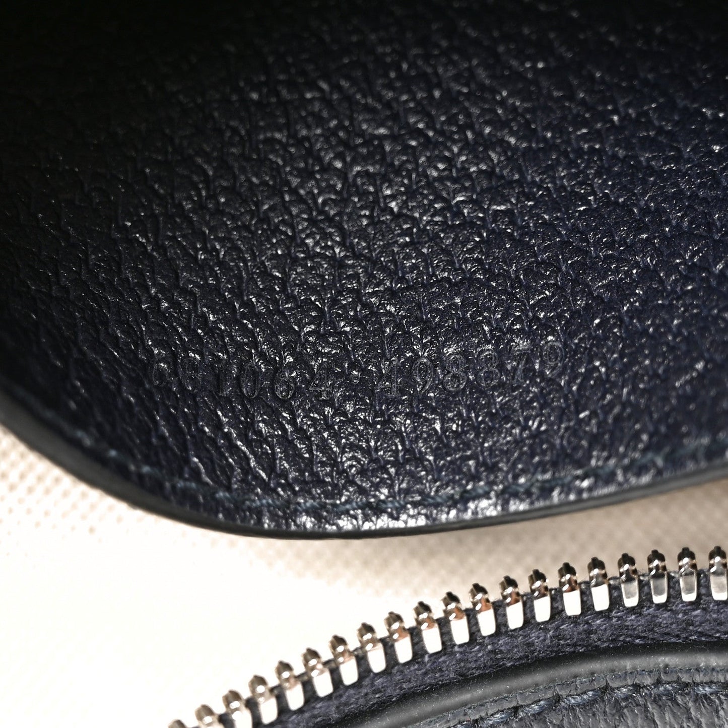 GG Supreme Monogram Textured Dollar Calfskin Web Small Ophidia Camera Bag Beige Blue