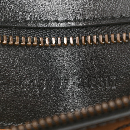 Calfskin Matelasse Small GG Marmont Shoulder Bag Black