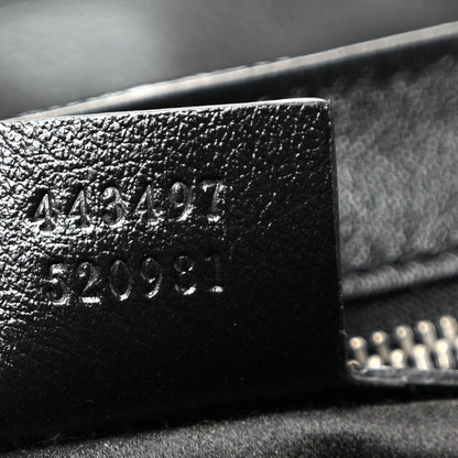 Sequin Matelasse Small GG Marmont Shoulder Bag Black